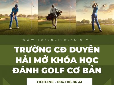 Trường CĐ Duyên Hải mở khóa học đánh Golf cơ bản