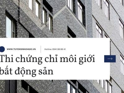 Thi chứng chỉ môi giới bất động sản