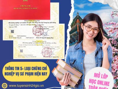 Thông tin 5+ loại chứng chỉ nghiệp vụ sư phạm hiện nay