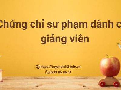 Chứng chỉ sư phạm dành cho giảng viên