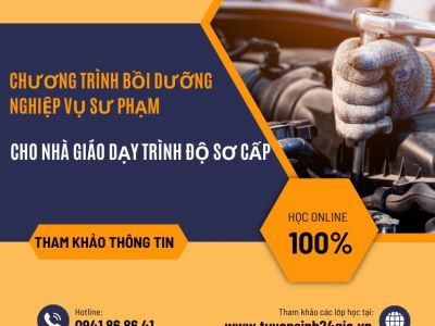 Chương trình bồi dưỡng nghiệp vụ sư phạm cho nhà giáo dạy trình độ sơ cấp