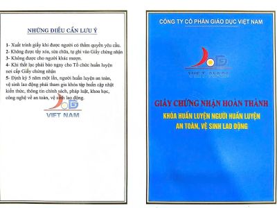 Câu hỏi trắc nghiệm dành cho người Huấn luyện an toàn vệ sinh lao động (Phần 6)