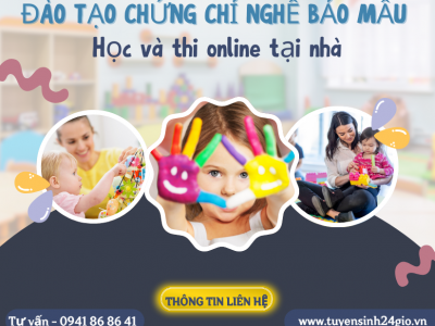 Đào tạo chứng chỉ nghề bảo mẫu| Học và thi online tại nhà