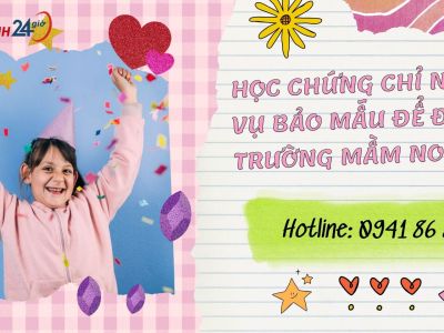 Học chứng chỉ nghiệp vụ bảo mẫu để đi làm ở trường mầm non