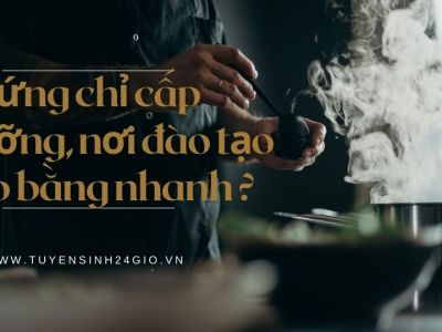 Chứng chỉ cấp dưỡng, nơi đào tạo cấp bằng nhanh ?