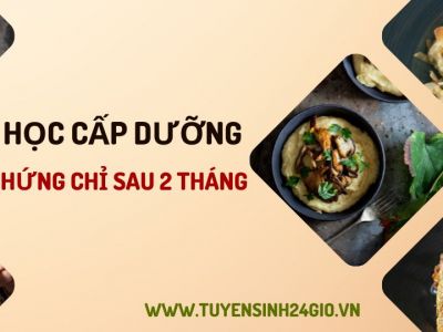 Lớp học cấp dưỡng, cấp chứng chỉ sau 2 tháng