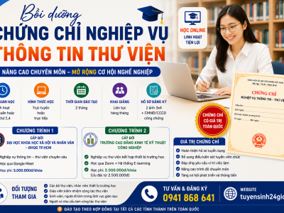 Bồi dưỡng chứng chỉ nghiệp vụ thông tin thư viện