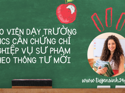 Giáo viên dạy trường thcs cần chứng chỉ nghiệp vụ sư phạm theo thông tư mới