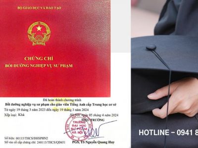 Chứng chỉ sư phạm Giáo viên Trung học cơ sở - Trung học phổ thông| Khóa học bồi dưỡng nghiệp vụ