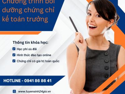 Chương trình bồi dưỡng chứng chỉ kế toán trưởng