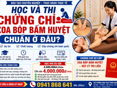 Học và thi chứng chỉ xoa bóp bấm huyệt chuẩn ở đâu?
