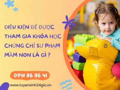 Điều kiện để được tham gia khóa học chứng chỉ sư phạm mầm non là gì ?