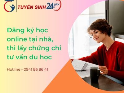 Đăng ký học online tại nhà, thi lấy chứng chỉ tư vấn du học
