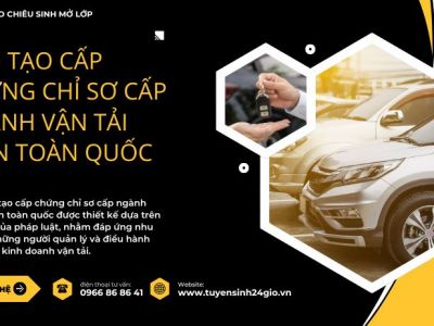 Đào tạo cấp chứng chỉ sơ cấp ngành vận tải trên toàn quốc