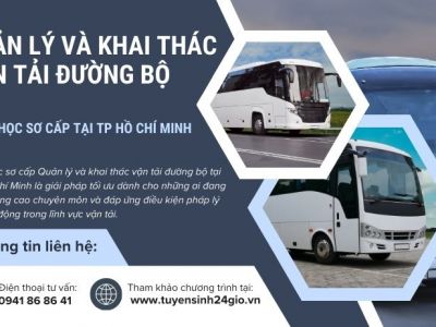 Quản lý và khai thác vận tải đường bộ. Khóa học sơ cấp tại Tp Hồ Chí Minh