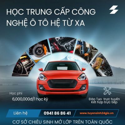 Học trung cấp công nghệ ô tô hệ từ xa