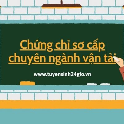 Chứng chỉ sơ cấp chuyên ngành vận tải